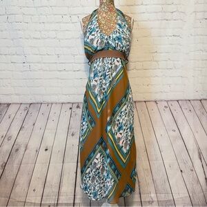 Y2K Max Rave Halter Dress SzM